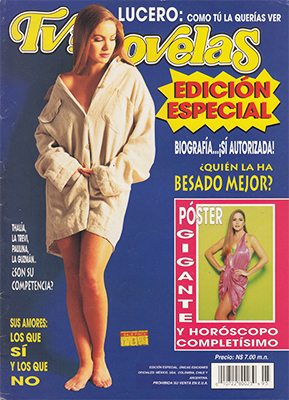 REVISTA TVYNOVELAS EDICION ESPECIAL 1995 LUCERO